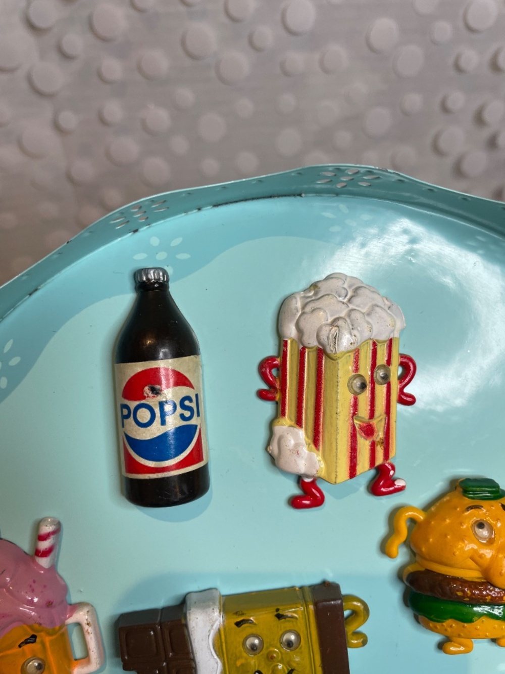 Vintage 80s googly eye food 🍟 & pop bottle magnets - Picture 3 of 4